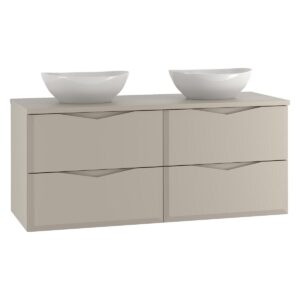 wohnli-moebel-suche-800001248503-1 DOPPELWASCHTISCH 120.6cm Ellie Kaschmir Holzwerkstoff Petits-meubles Möbel > Schränke > Badezimmerschränke > Waschtische Beige