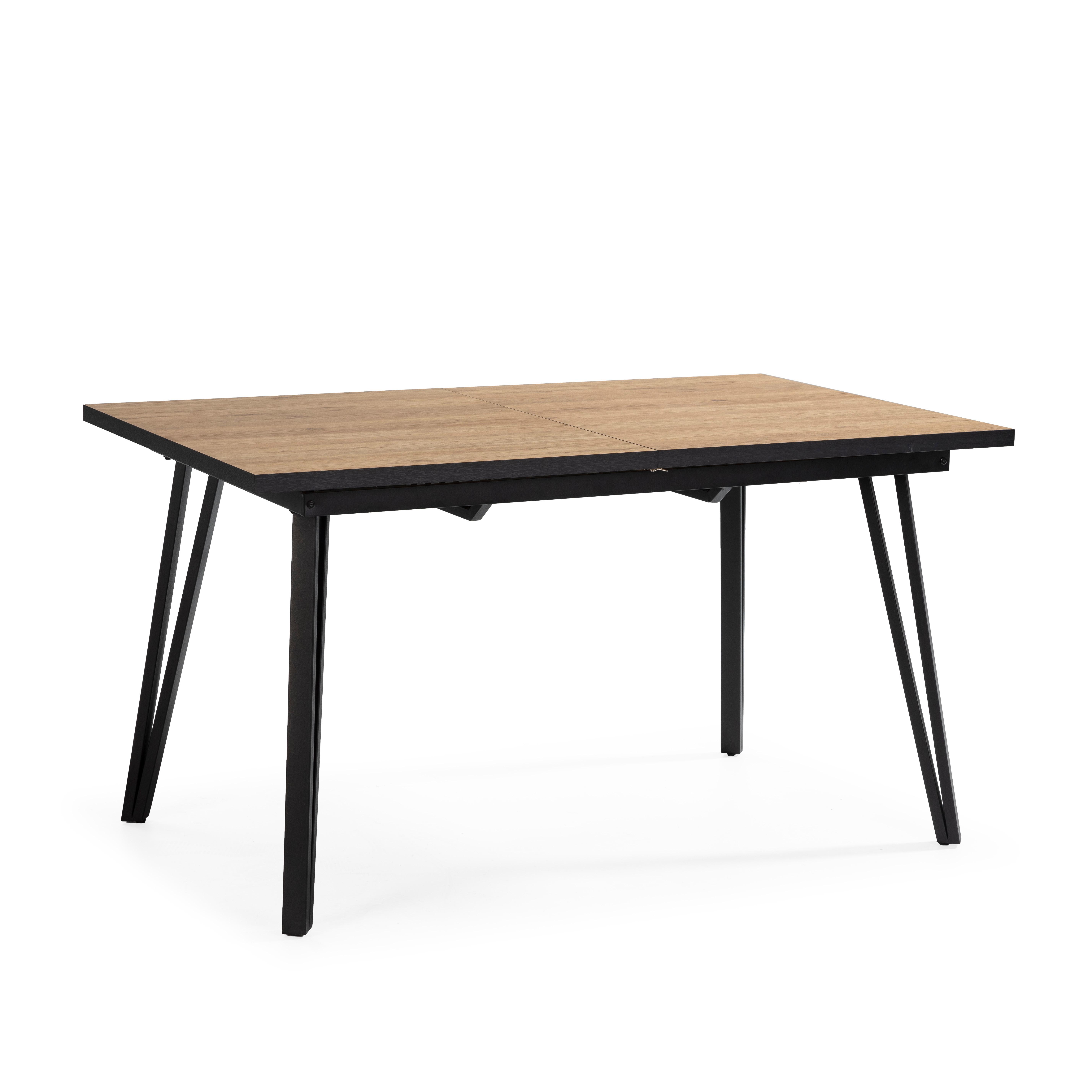 Wohnli Möbelsuche - ESSTISCH Cleo Schwarz 140/90/77 cm
