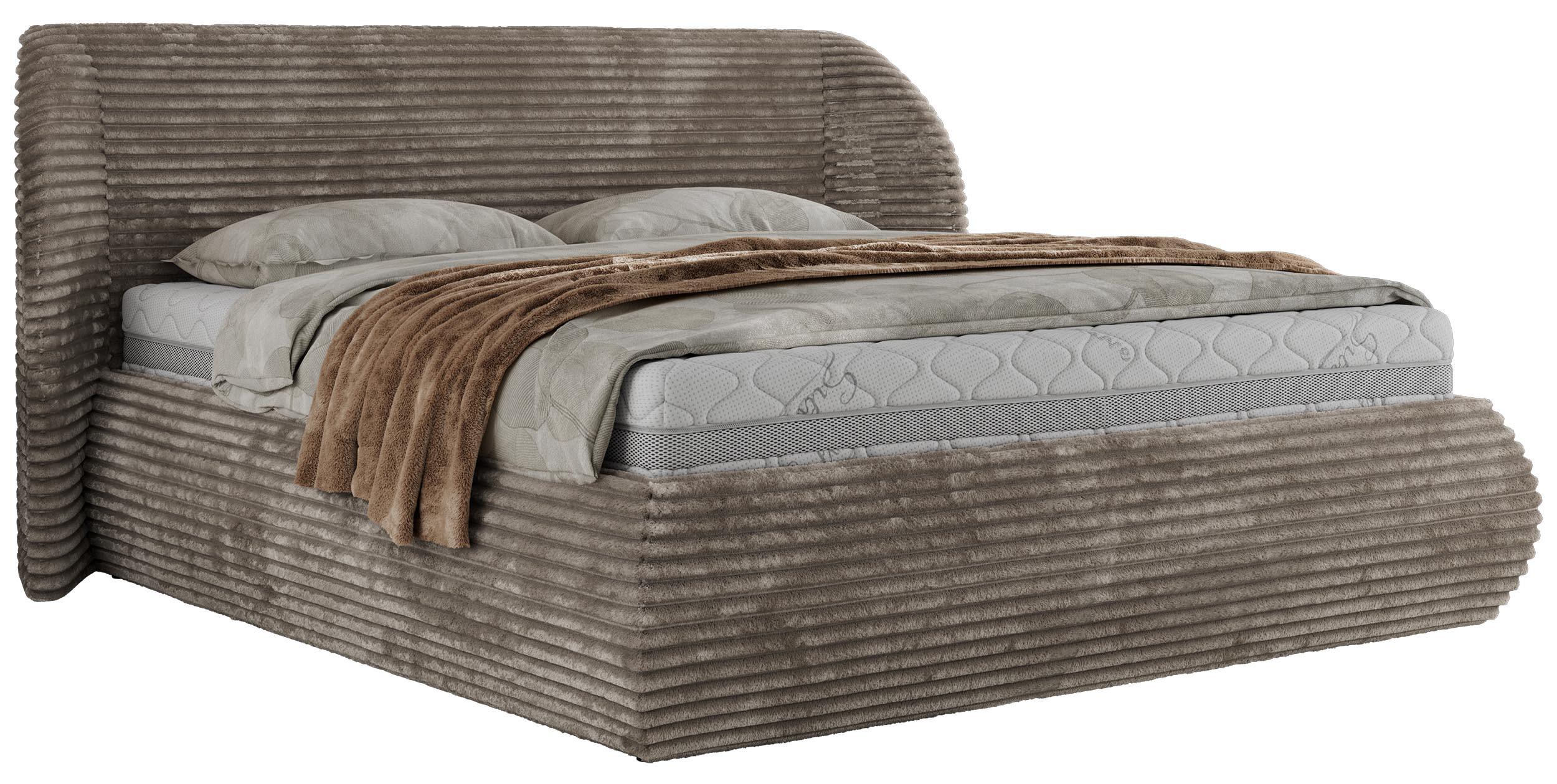 wohnli-moebel-suche-800001257440 Wohnli Möbelsuche - POLSTERBETT CAELA CLASSIC 140/200 - Hellbraun Cord - ohne Matratze
