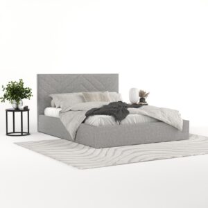 wohnli-moebel-suche-800001258540-1 POLSTERBETT Arco 160/200 cm Hellgrau im Inari Stoff Textil AltaBeds Möbel > Betten > Polsterbetten Grau