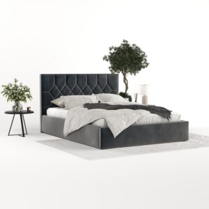 POLSTERBETT Brisa 160/200 cm Anthrazit im Paros Stoff Textil AltaBeds Möbel > Betten > Polsterbetten Anthrazit