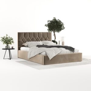 POLSTERBETT Brisa 140/200 cm Taupe im Paros Stoff Textil AltaBeds Möbel > Betten > Polsterbetten Taupe