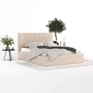 wohnli-moebel-suche-800001258636-1 POLSTERBETT Brisa 160/200 cm Beige im Asti Stoff Textil AltaBeds Möbel > Betten > Polsterbetten Beige