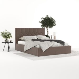 wohnli-moebel-suche-800001258662-1 POLSTERBETT Brisa 140/200 cm Braun im Asti Stoff Textil AltaBeds Möbel > Betten > Polsterbetten Braun