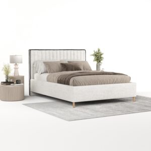 wohnli-moebel-suche-800001258700-1 POLSTERBETT Aria 180/200 cm Creme im Neve Stoff Textil AltaBeds Möbel > Betten > Polsterbetten Weiß