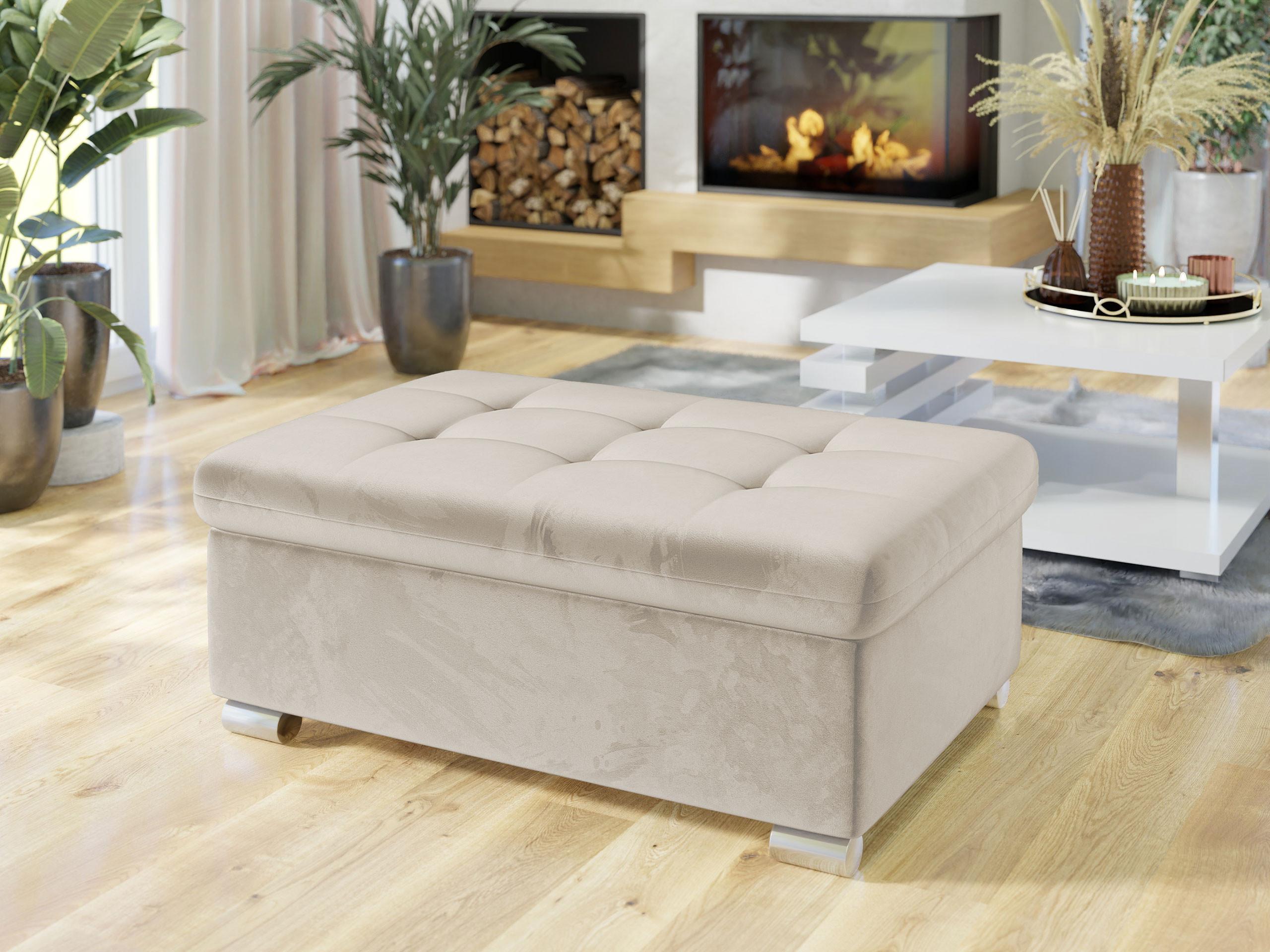 POLSTERHOCKER Niko Groß Textil MIRJAN24 Möbel > Sessel > Hocker Braun