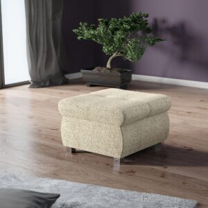 wohnli-moebel-suche-800001259435-1 POLSTERHOCKER Orkan Klein Textil MIRJAN24 Möbel > Sessel > Hocker Beige