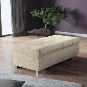 wohnli-moebel-suche-800001259480-1 POLSTERHOCKER Orkan Groß Textil MIRJAN24 Möbel > Sessel > Hocker Beige