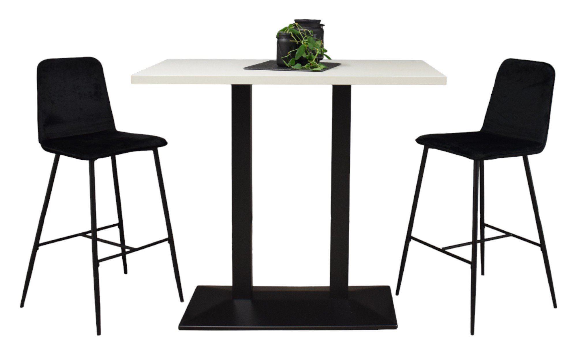 wohnli-moebel-suche-800001264069 Wohnli Möbelsuche - TRESENTISCH Electra 120x70x106 schwarz matt/weiß matt lack