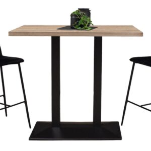 wohnli-moebel-suche-800001264072 Wohnli Möbelsuche - TRESENTISCH Electra 120x70x106 schwarz matt/eiche sägerau