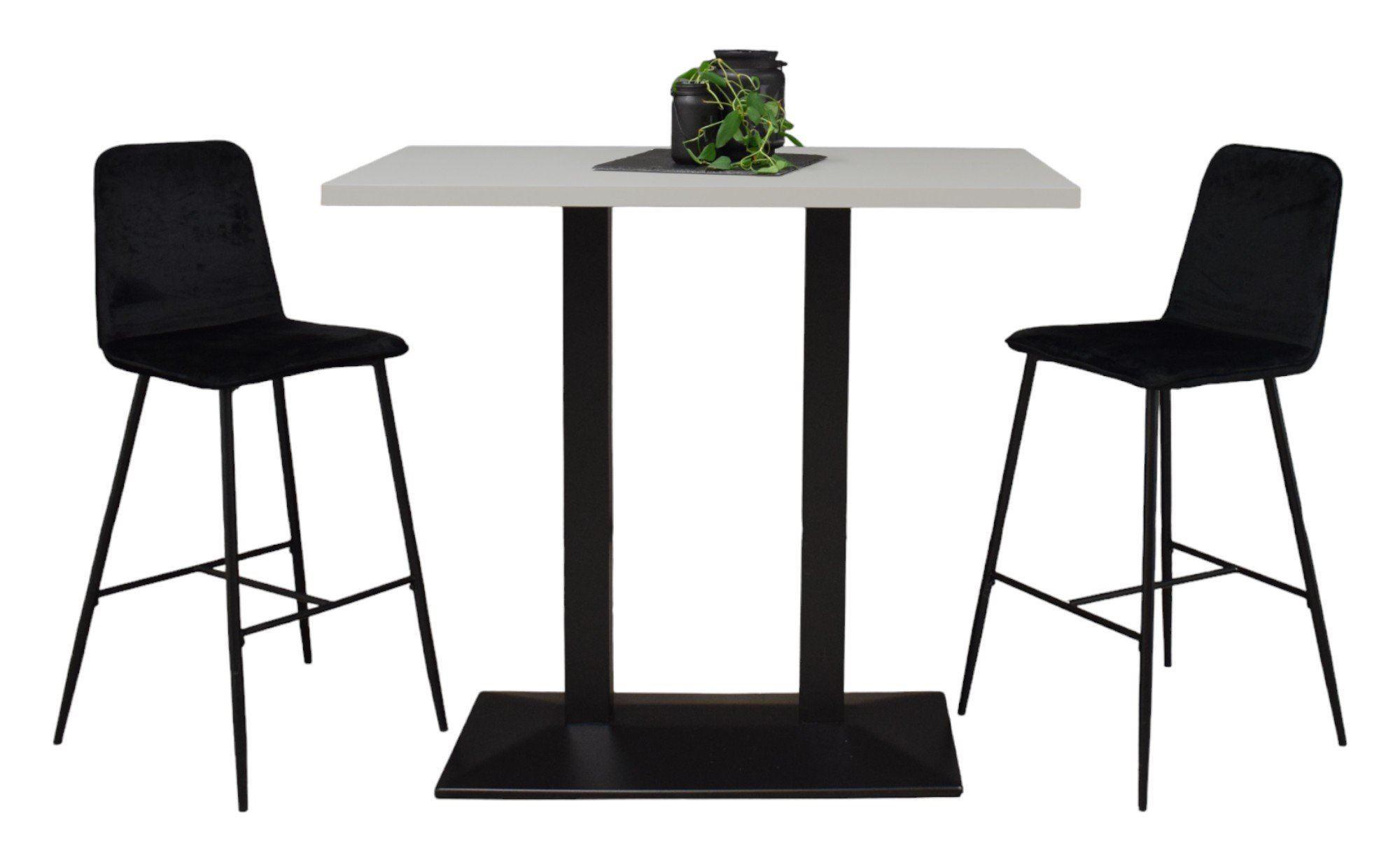 wohnli-moebel-suche-800001264076 Wohnli Möbelsuche - TRESENTISCH Electra 120x70x106 schwarz matt/kreidegrau matt lack