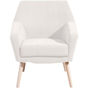 wohnli-moebel-suche-800001264119-1 SESSEL Kachka Bezug Veloursstoff Buche natur / creme Kunststoff 58aufmkessel Möbel > Sessel > Polstersessel Weiß