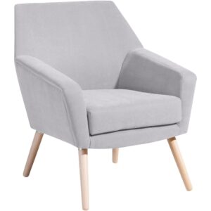 Wohnli Möbelsuche - SESSEL Kachka Bezug Veloursstoff Buche natur / silber