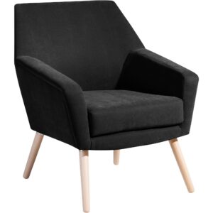 wohnli-moebel-suche-800001264121 Wohnli Möbelsuche - SESSEL Kachka Bezug Veloursstoff Buche natur / schwarz