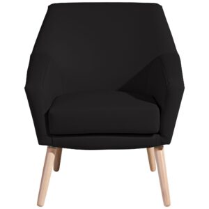 wohnli-moebel-suche-800001264126-1 SESSEL Kachka Bezug Kunstleder Buche natur / schwarz Kunststoff 58aufmkessel Möbel > Sessel > Polstersessel Schwarz