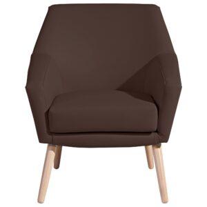 wohnli-moebel-suche-800001264128-1 SESSEL Kachka Bezug Kunstleder Buche natur / braun Kunststoff 58aufmkessel Möbel > Sessel > Polstersessel Braun