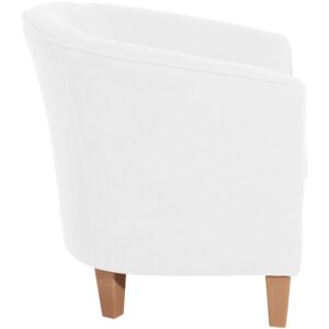 wohnli-moebel-suche-800001264136-1 SESSEL Karine Bezug Veloursstoff Buche natur / creme Kunststoff 58aufmkessel Möbel > Sessel > Polstersessel Weiß