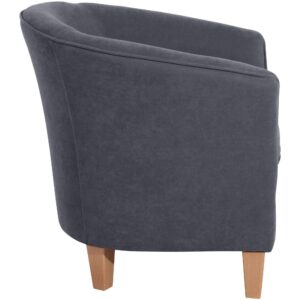 wohnli-moebel-suche-800001264137-1 SESSEL Karine Bezug Veloursstoff Buche natur / anthrazit Kunststoff 58aufmkessel Möbel > Sessel > Polstersessel Anthrazit