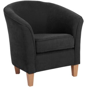 wohnli-moebel-suche-800001264141 Wohnli Möbelsuche - SESSEL Karine Bezug Veloursstoff Buche natur / schwarz