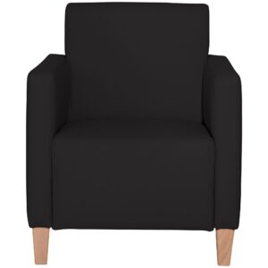 wohnli-moebel-suche-800001264159-1 SESSEL Karol Bezug Kunstleder Buche natur / schwarz Kunststoff 58aufmkessel Möbel > Sessel > Polstersessel Schwarz