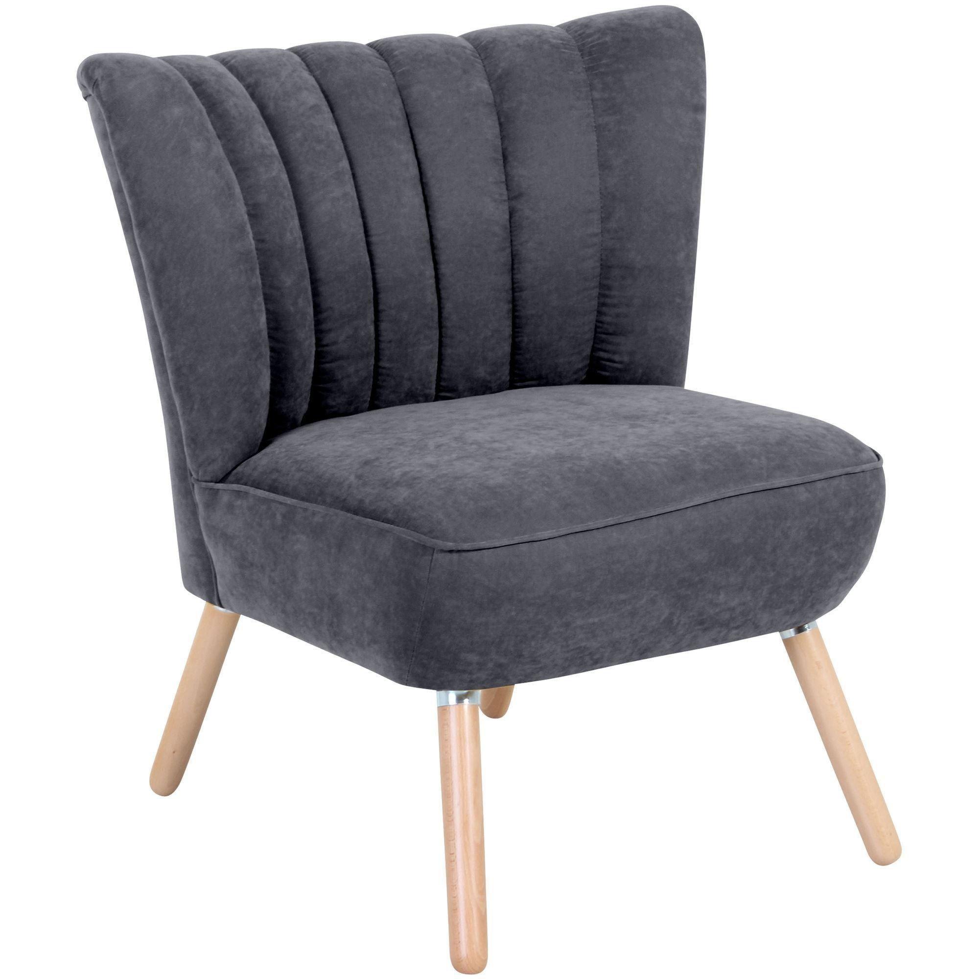wohnli-moebel-suche-800001264162 Wohnli Möbelsuche - SESSEL Kadisha Bezug Velourstoff Buche natur / anthrazit