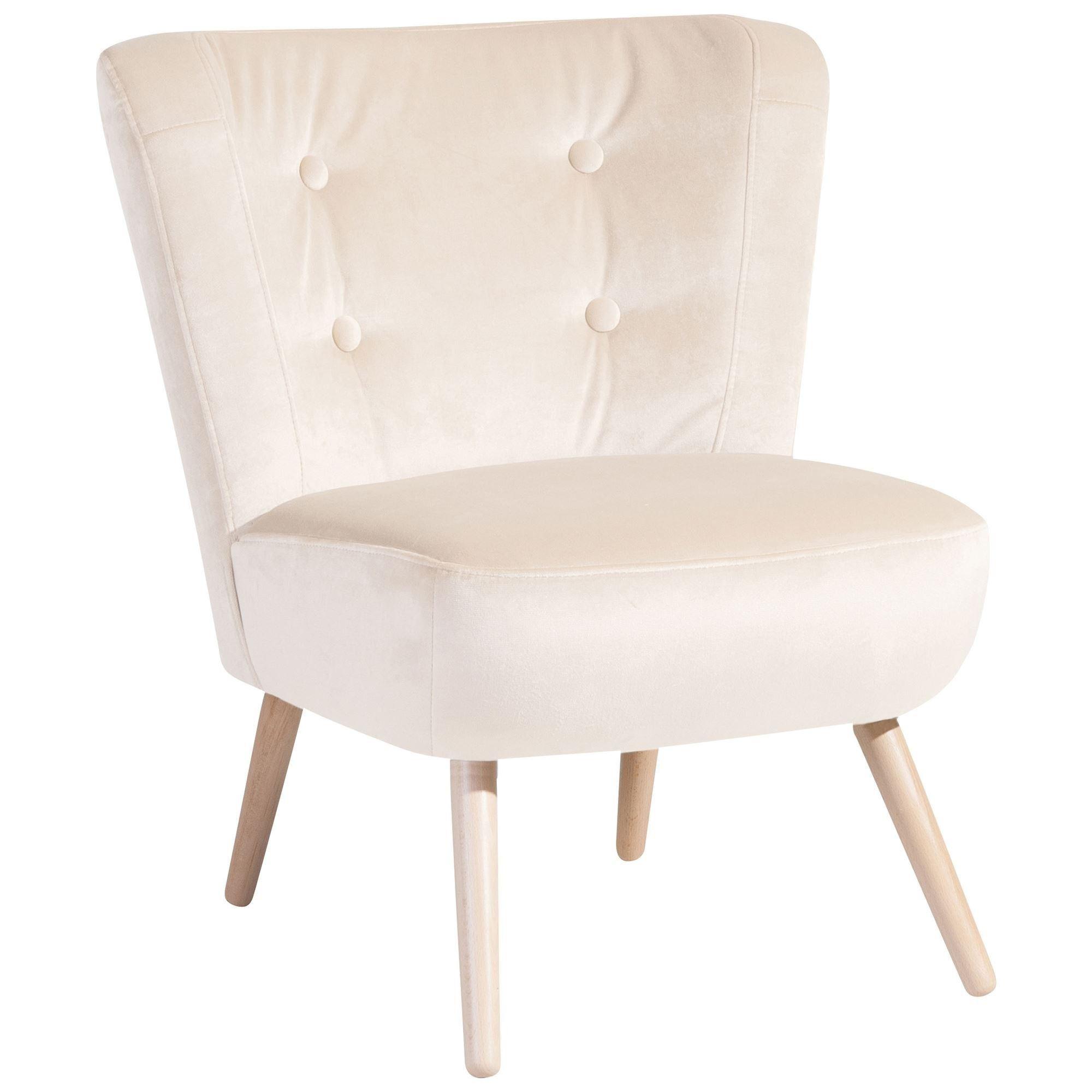 wohnli-moebel-suche-800001264186 Wohnli Möbelsuche - SESSEL Kassi Bezug Samtvelours Buche natur / creme