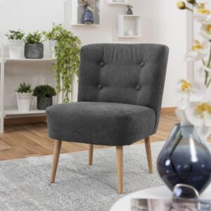 SESSEL Kamle Bezug Flachgewebe Buche natur / anthrazit Kunststoff 58aufmkessel Möbel > Sessel > Polstersessel Anthrazit