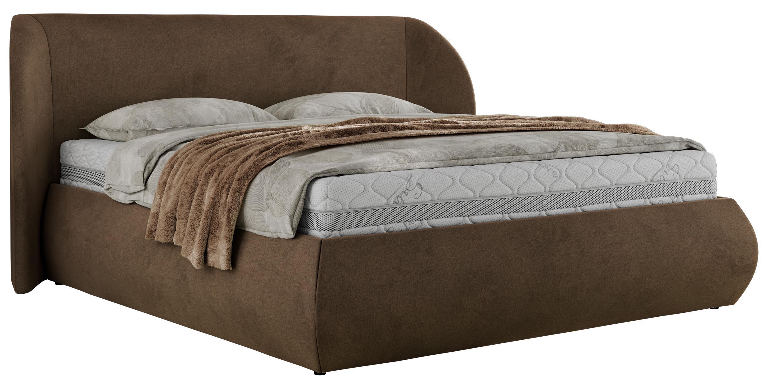 wohnli-moebel-suche-800001264974 Wohnli Möbelsuche - POLSTERBETT CAELA CLASSIC 140/200 - Braun Velvet - ohne Matratze