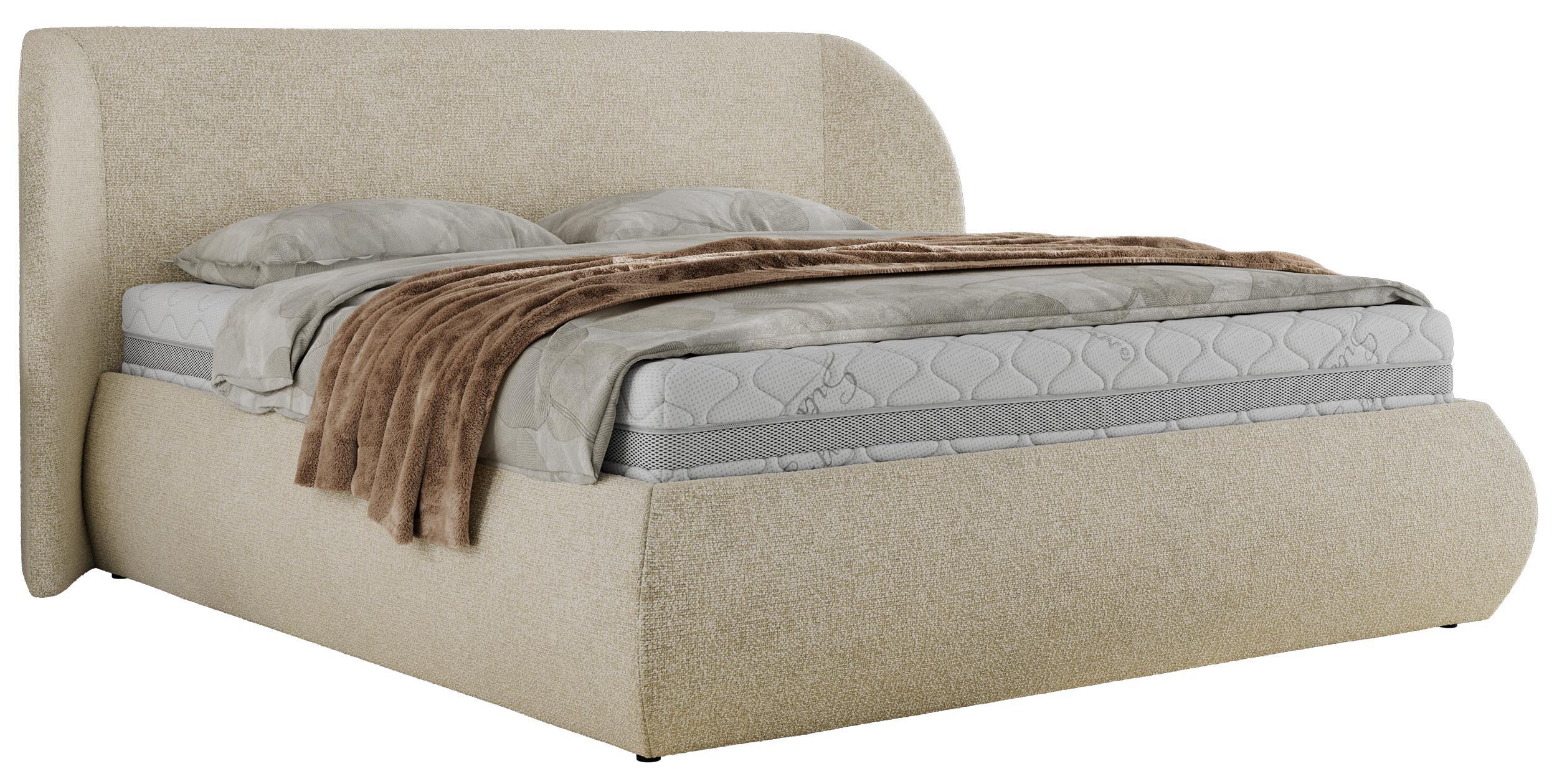 wohnli-moebel-suche-800001265043 Wohnli Möbelsuche - POLSTERBETT CAELA CLASSIC 140/200 - Creme Strukture - Multipocket-Matratze