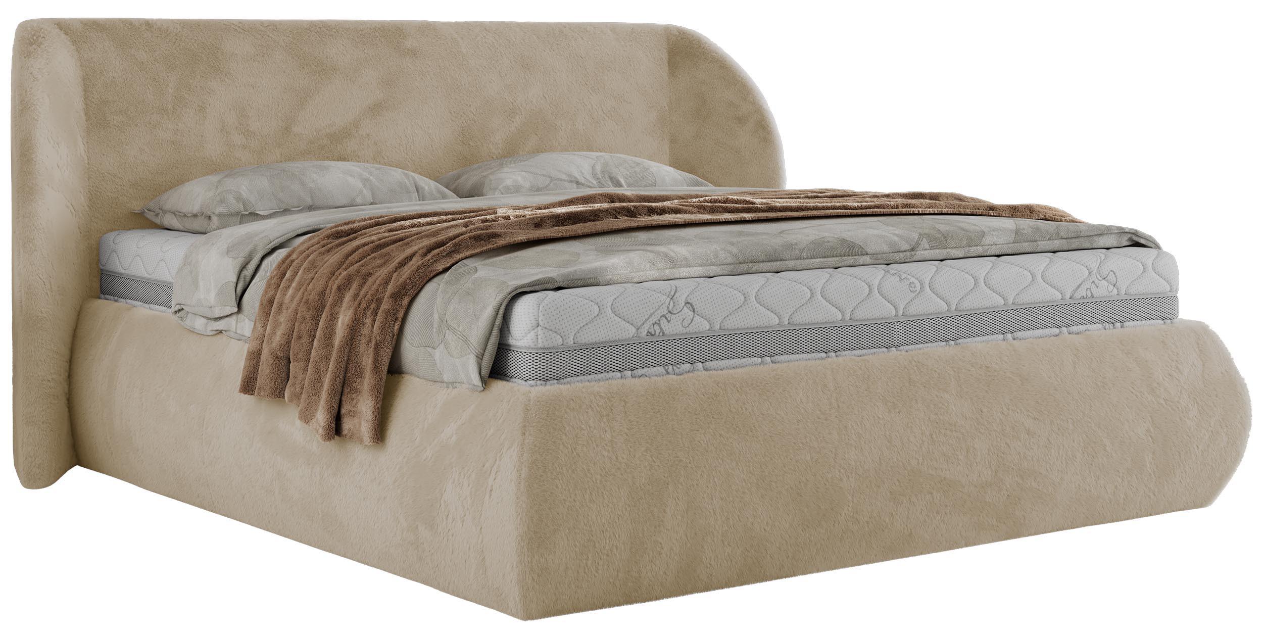 wohnli-moebel-suche-800001265109 Wohnli Möbelsuche - POLSTERBETT CAELA CLASSIC 140/200 - Creme Plüsch - Multipocket-Matratze