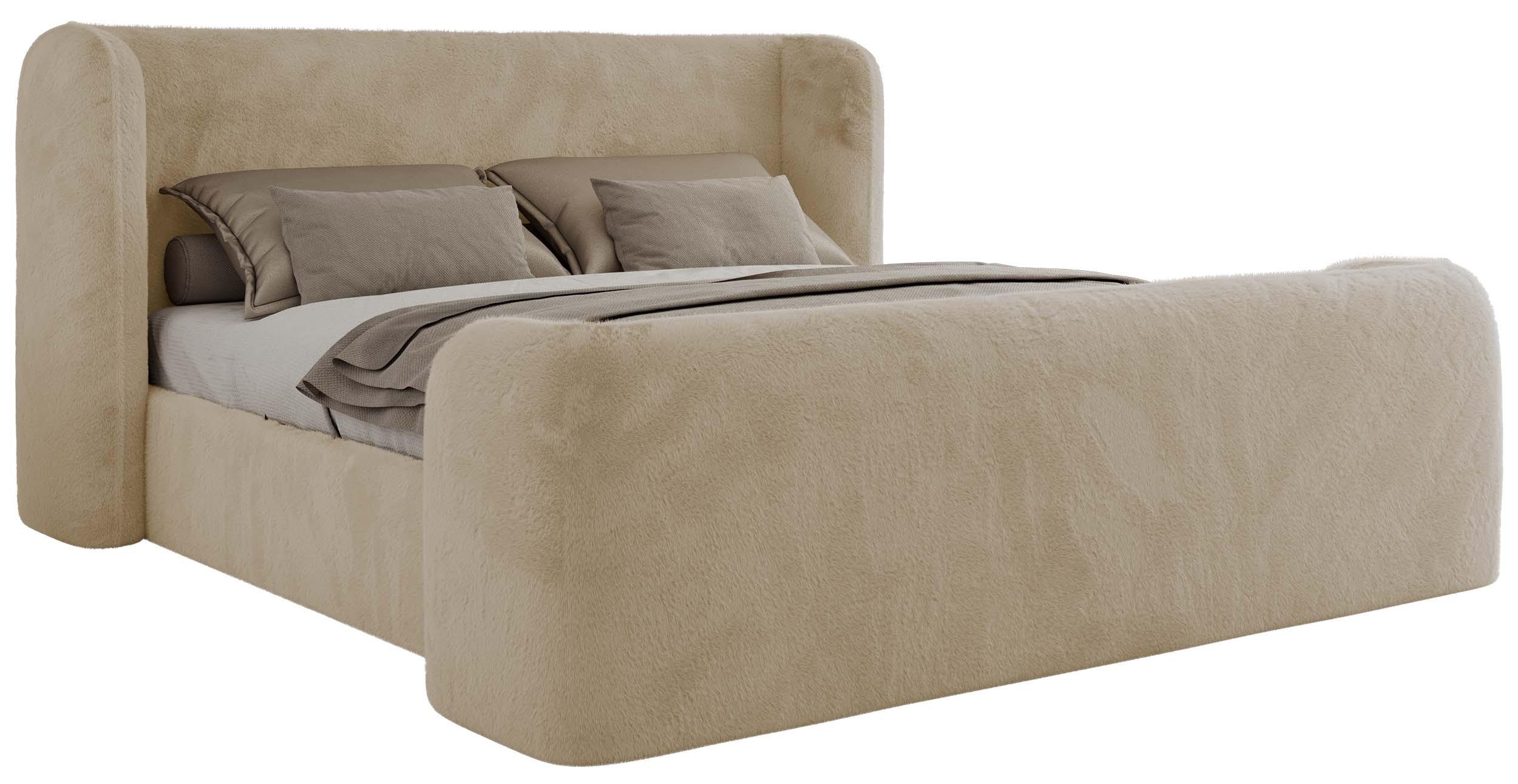 wohnli-moebel-suche-800001265197 Wohnli Möbelsuche - POLSTERBETT EMORA CLASSIC DUO 200/200 - Creme Plüsch - ohne Matratze