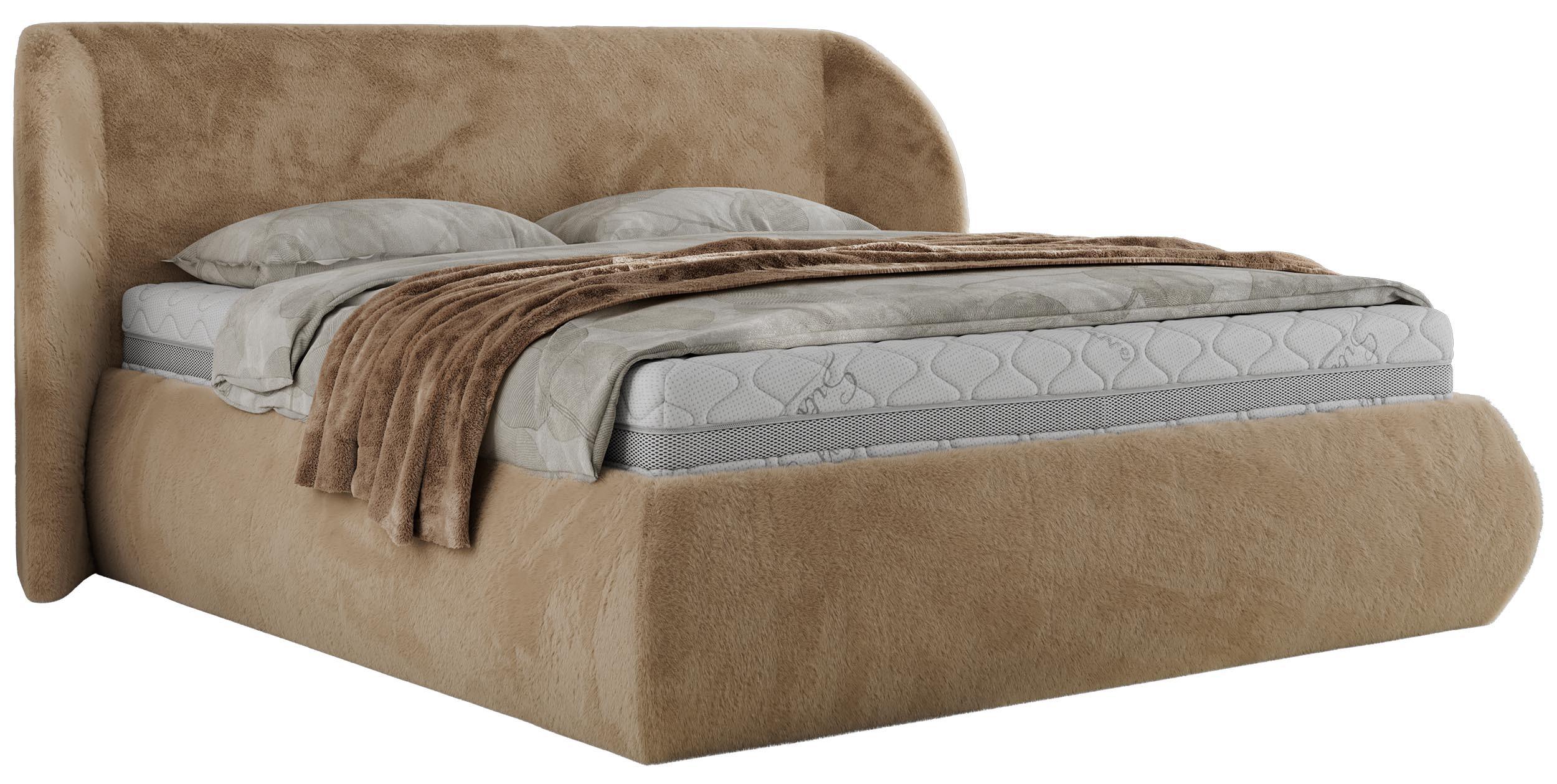 wohnli-moebel-suche-800001265265 Wohnli Möbelsuche - POLSTERBETT CAELA CLASSIC 140/200 - Beige Plüsch - Multipocket-Matratze