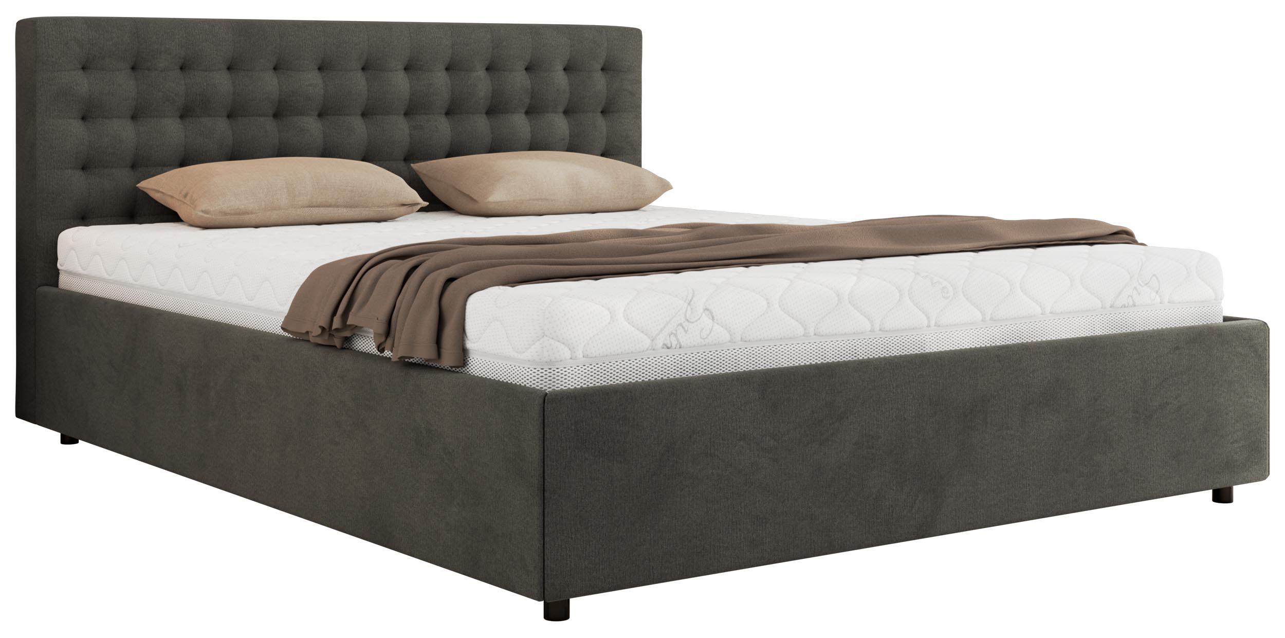 wohnli-moebel-suche-800001265309 Wohnli Möbelsuche - POLSTERBETT PAVO CLASSIC 180/200 - Dunkelgrau Velvet - Pocket-Matratze