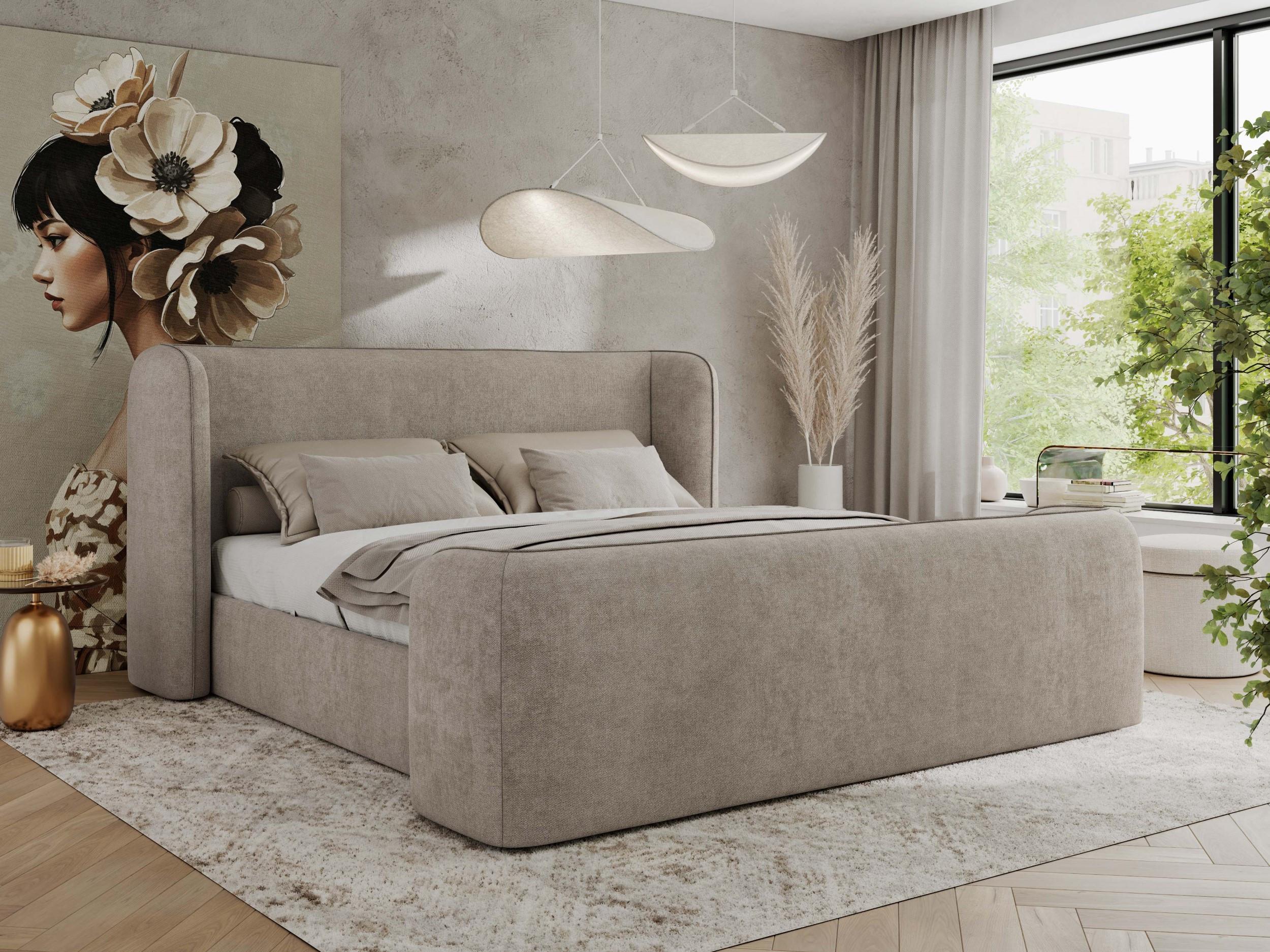 wohnli-moebel-suche-800001265323-1 POLSTERBETT EMORA CLASSIC DUO 140/200 - Beige Strukture - Multipocket-Matratze Textil MKS Möbel > Betten > Polsterbetten Beige