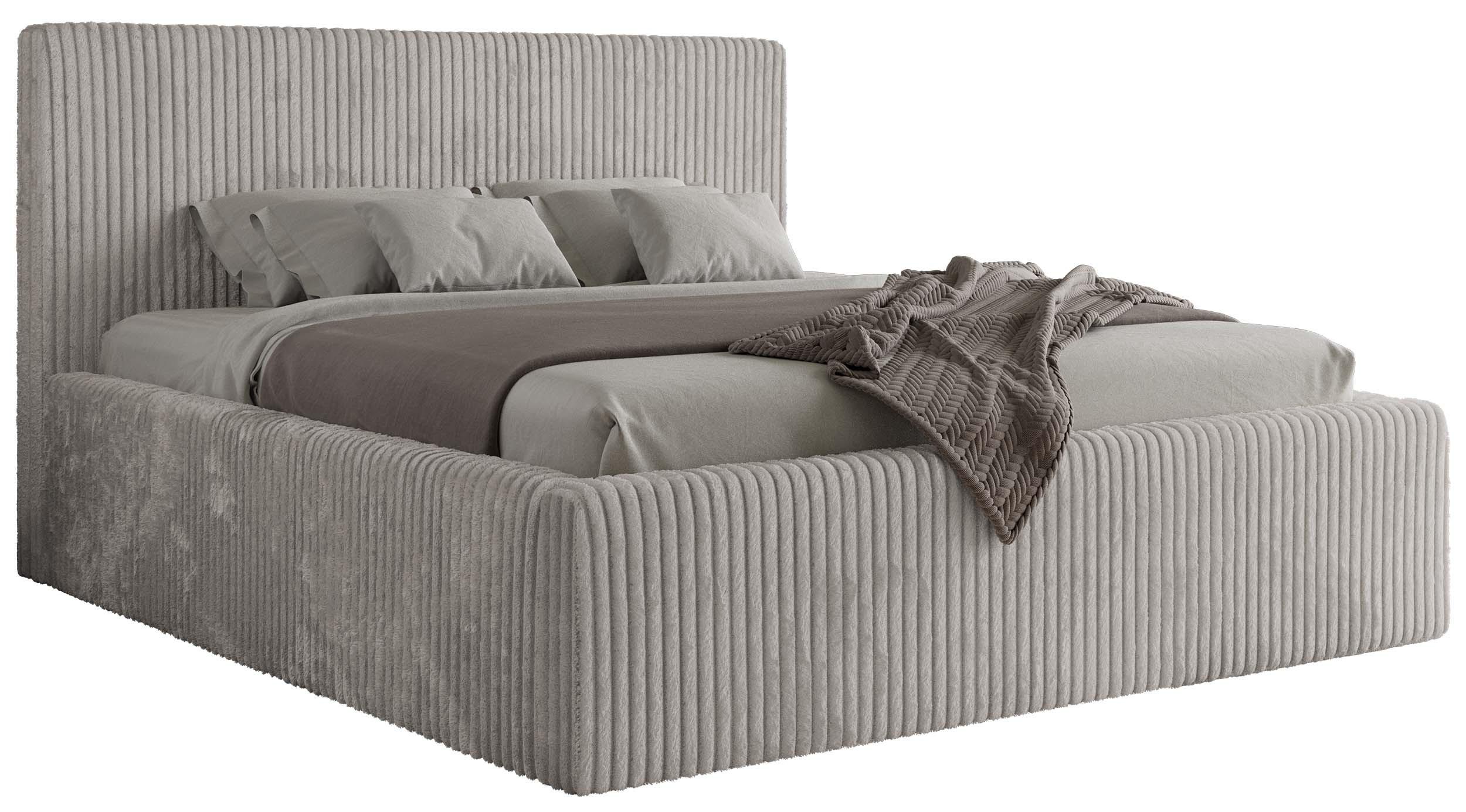 wohnli-moebel-suche-800001265351 Wohnli Möbelsuche - POLSTERBETT TILIANO CLASSIC 200/200 - Hellgrau Cord - ohne Matratze