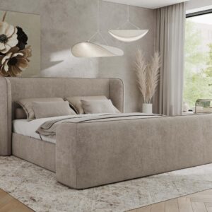 wohnli-moebel-suche-800001265422-1 POLSTERBETT EMORA CLASSIC DUO 180/200 - Beige Strukture - Multipocket-Matratze Textil MKS Möbel > Betten > Polsterbetten Beige