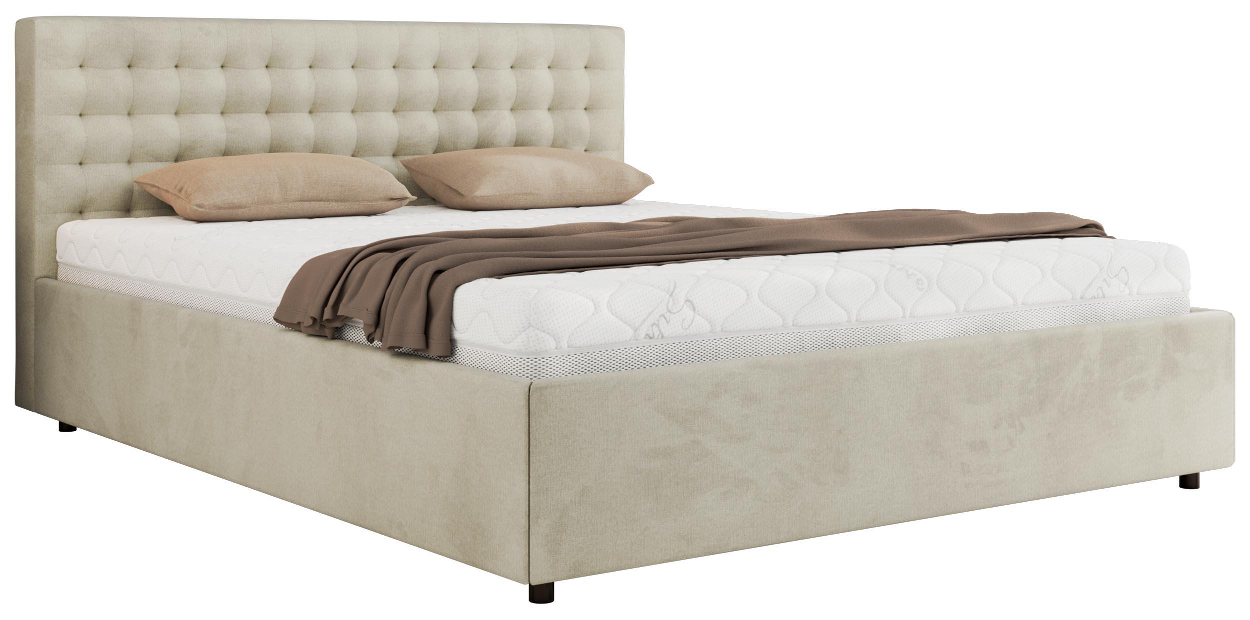 wohnli-moebel-suche-800001265447 Wohnli Möbelsuche - POLSTERBETT PAVO CLASSIC 200/200 - Beige Velvet - ohne Matratze