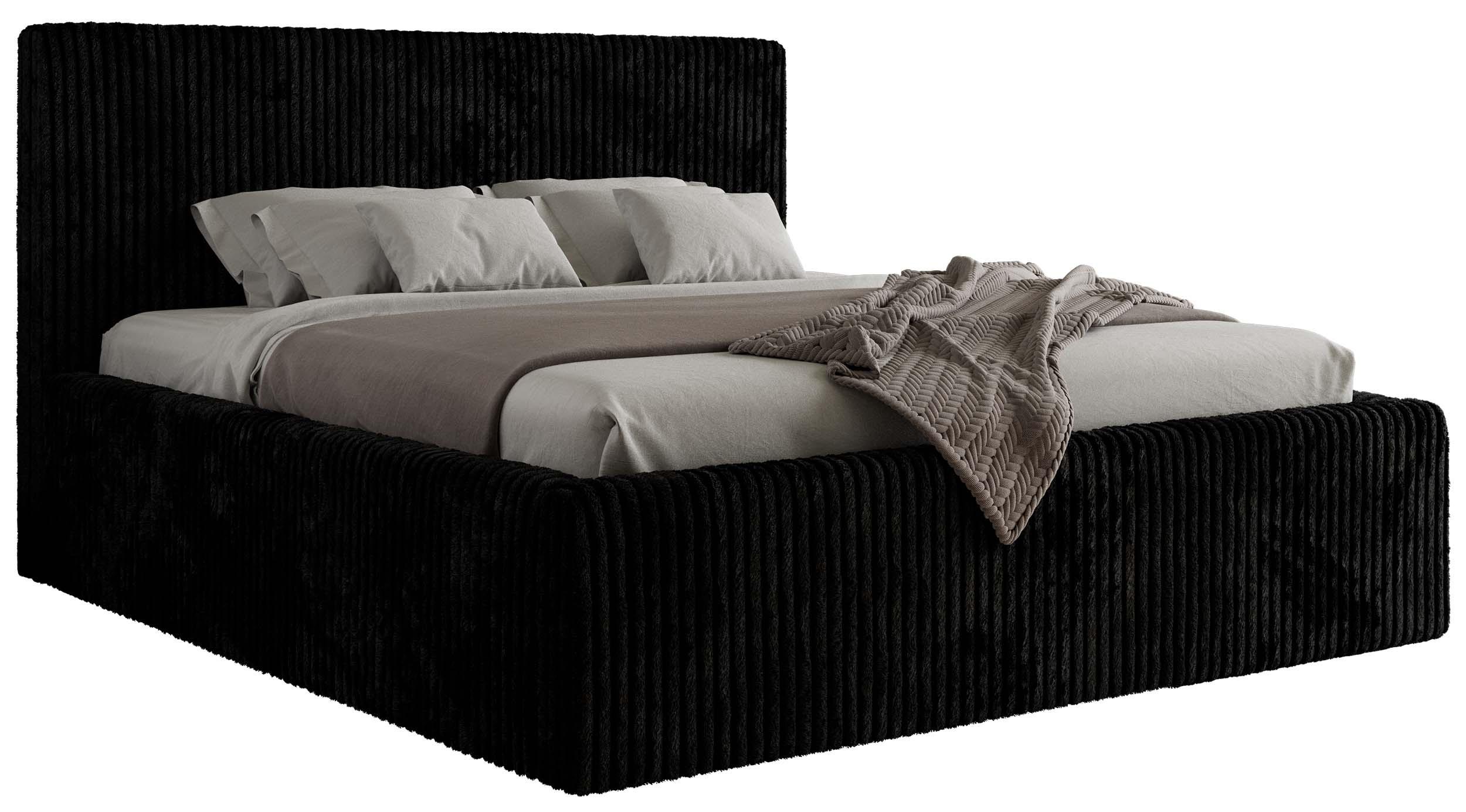 wohnli-moebel-suche-800001265505 Wohnli Möbelsuche - POLSTERBETT TILIANO CLASSIC 180/200 - Schwarz Cord - Multipocket-Matratze