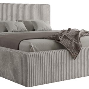 wohnli-moebel-suche-800001265552 Wohnli Möbelsuche - POLSTERBETT TILIANO CLASSIC 180/200 - Hellgrau Cord - Multipocket-Matratze