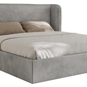 wohnli-moebel-suche-800001267574 Wohnli Möbelsuche - POLSTERBETT EMORA CLASSIC 200/200 - Hellgrau Velvet - Pocket-Matratze