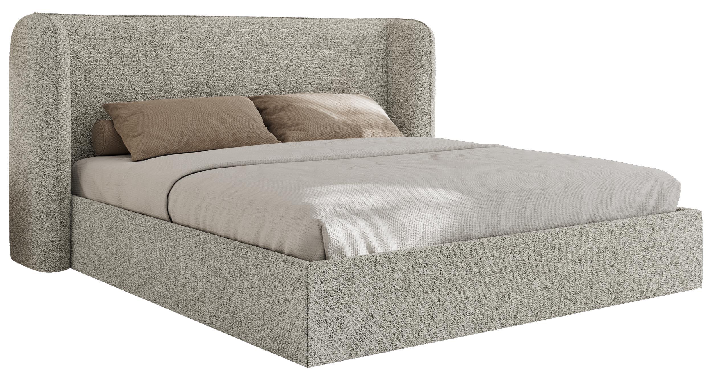 wohnli-moebel-suche-800001267587 Wohnli Möbelsuche - POLSTERBETT EMORA CLASSIC 200/200 - Hellgrau Strukture - Multipocket-Matratze