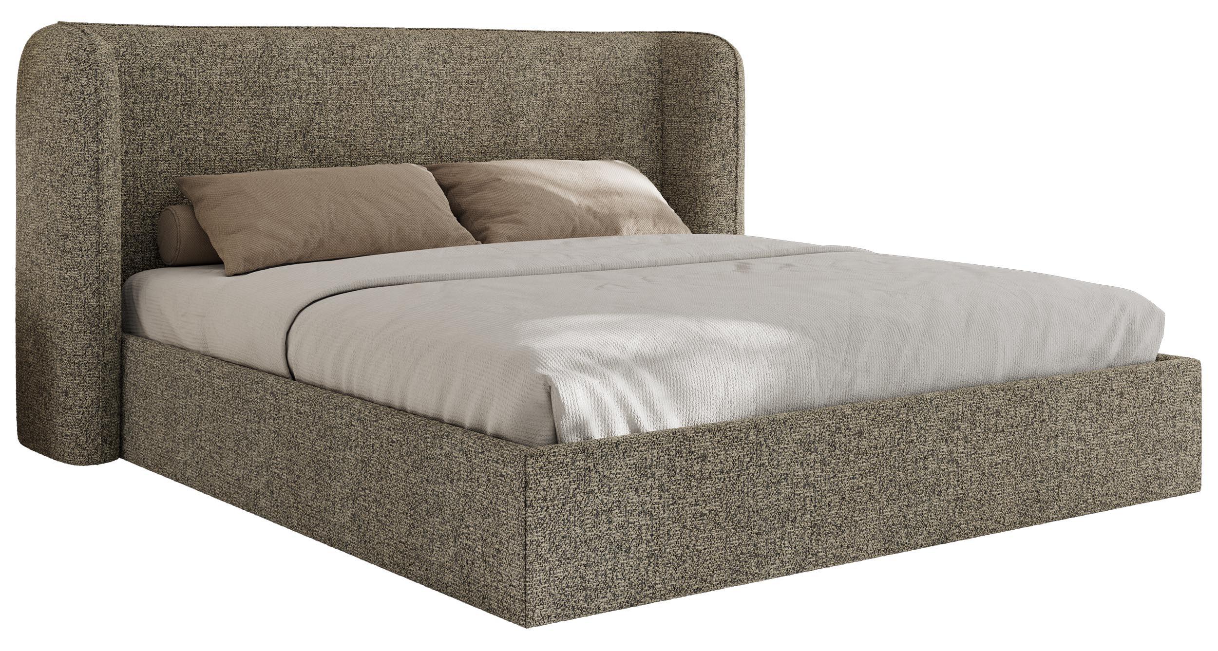 wohnli-moebel-suche-800001267861 Wohnli Möbelsuche - POLSTERBETT EMORA CLASSIC 200/200 - Grau Strukture - ohne Matratze