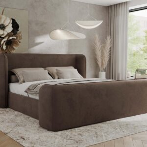 POLSTERBETT EMORA CLASSIC DUO 200/200 - Braun Velvet - Pocket-Matratze Textil MKS Möbel > Betten > Polsterbetten Braun