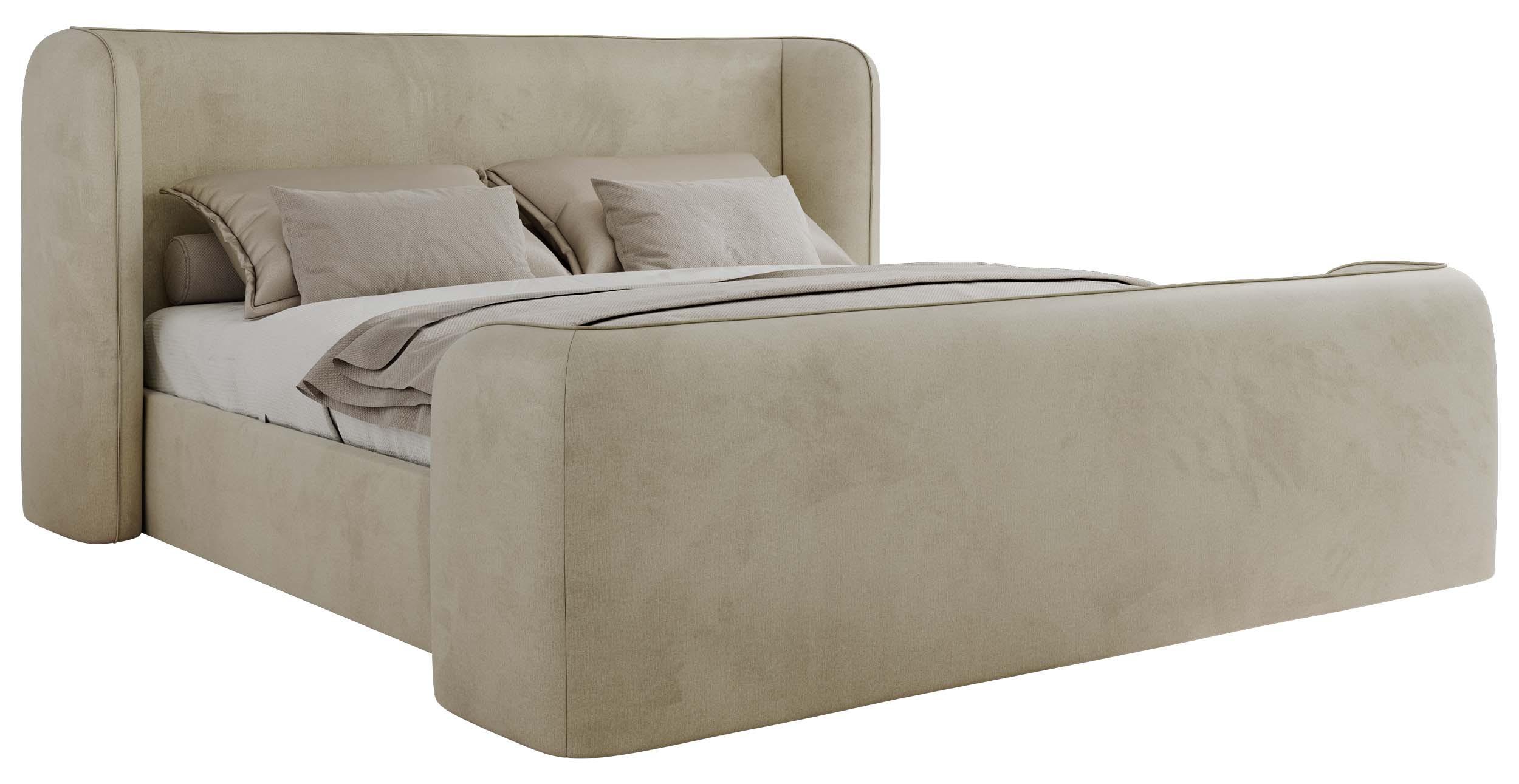 wohnli-moebel-suche-800001268066 Wohnli Möbelsuche - POLSTERBETT EMORA CLASSIC DUO 180/200 - Beige Velvet - Multipocket-Matratze