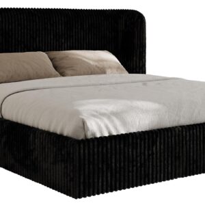 wohnli-moebel-suche-800001268145 Wohnli Möbelsuche - POLSTERBETT EMORA CLASSIC 200/200 - Schwarz Cord - Pocket-Matratze