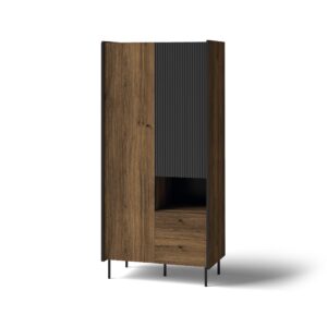 Wohnli Möbelsuche - DREHTÜRENSCHRANK Piano mit 2 Türen und 2 Schubladen