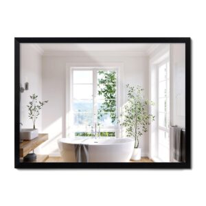 Wohnli Möbelsuche - SPIEGEL 80x60cm Schwarzer Rahmen