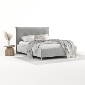 wohnli-moebel-suche-800001270102-1 POLSTERBETT Plaza 180/200 cm Hellgrau im Lotta Stoff Textil AltaBeds Möbel > Betten > Polsterbetten Grau