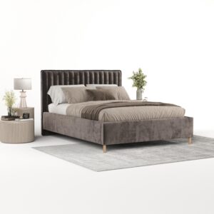 POLSTERBETT Aria 120/200 cm Braun im Lotta Stoff Textil AltaBeds Möbel > Betten > Polsterbetten Braun