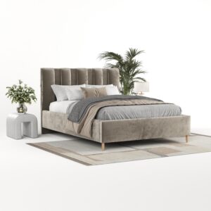 wohnli-moebel-suche-800001270154-1 POLSTERBETT Loom 140/200 cm Beige im Lotta Stoff Textil AltaBeds Möbel > Betten > Polsterbetten Beige